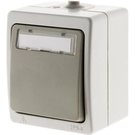 Poussoir bascule étanche NF (+étiquette)
