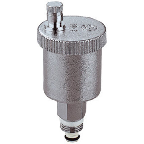 Thermador – Purgeur d'air automatique 12x17 mâle 3/8 – Corps laiton chromé – Mécanisme inox avec joint torique performant – Pression max 10 bar