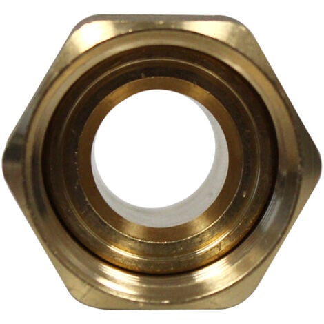 AIMEKE Lot De 2 Raccords De Pompe En Laiton DN 25 (1") × DN 40 (1 1/2") Raccords Avec 2 Joints D'étanchéité, Raccord Fileté Pour Pompe De Circulation Et Chauffage