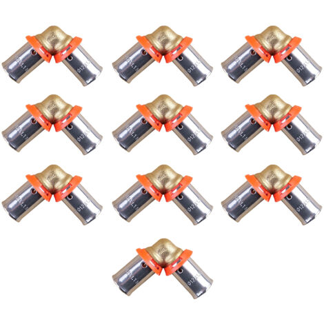 Lot de 10 raccords coude PER à sertir égal Ø12x1,1 - IBP Bänninger (1/5)