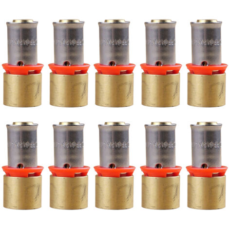Lot de 10 Adaptateurs PER à sertir Ø12x1,1 - Cuivre à souder Femelle Ø14 - IBP Bänninger (1/4)