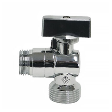Somatherm – Robinet 1/4 tour machine à laver mâle 1/2' – Filetage 15/21 – Nez 3/4' pour installations sanitaires