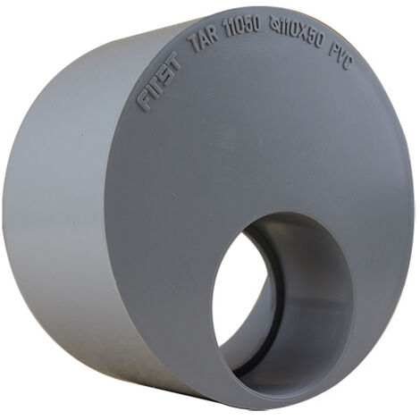 First Plast – Tampon de réduction PVC mâle femelle 110/50 – Taux d'expansion > 800% sous chaleur – Raccord pour évacuation eaux usées