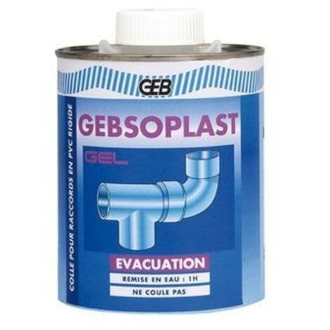 GEB – Colle multi-usage pour raccords PVC évacuation – 500ml – Résiste aux eaux chaudes – Assemblage tubes et raccords sous pression (1/7)