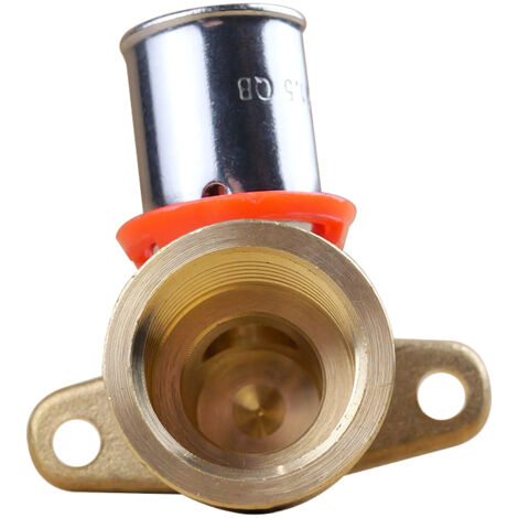 Coude avec base de fixation PER à sertir Ø16x1,5 - Femelle fixe 1/2" (15/21) - IBP Bänninger (1/5)