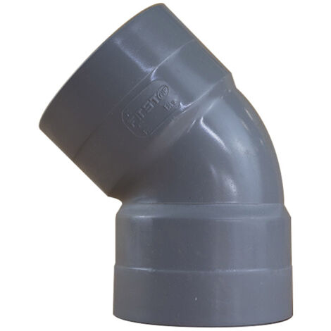 Coude PVC 45° Femelle/Femelle Ø75 - First Plast (1/5)