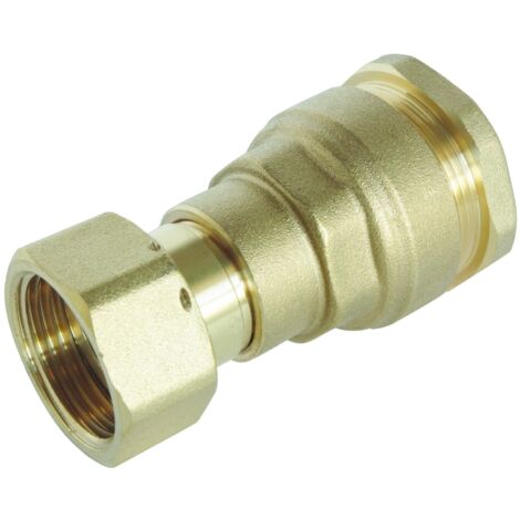 Raccord laiton droit SUMO pour tube PE Ø32 mm - Ecrou tournant 1