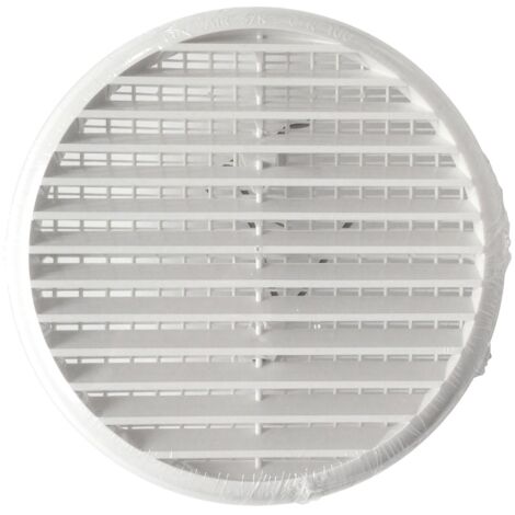 Grille d'aération avec ressorts + moustiquaire, 270 mm pour tube 220 à 260 mm - First Plast (1/3)