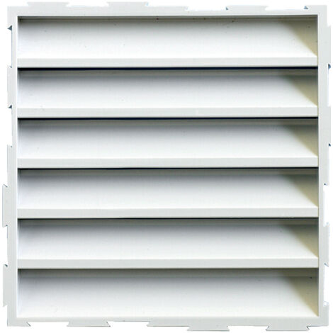 Grille murale PVC pour assemblage multiple - 100 x 100 mm - blanc - First Plast (1/2)