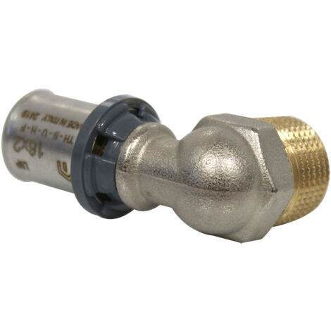 Raccord multicouche à sertir TH - Coude Mâle 1/2" (15/21) - Ø16x2,0 - Arcanaute