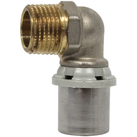 Raccord multicouche à sertir TH - Coude Mâle 1/2" (15/21) - Ø20x2,0 - Arcanaute (1/4)