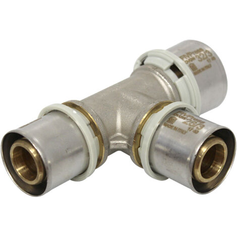 Raccord multicouche à sertir TH - Té inégal Ø32x3,0 - Ø26x3,0 - Ø26x3,0 - Arcanaute (1/5)