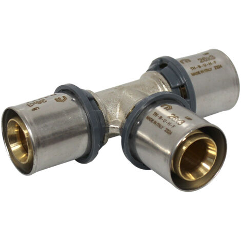 Raccord multicouche à sertir TH - Té égal Ø26x3,0 - Arcanaute (1/5)