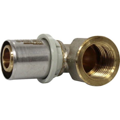 Raccord multicouche à sertir TH - Coude Femelle 1/2" (15/21) - Ø20x2,0 - Arcanaute (1/5)