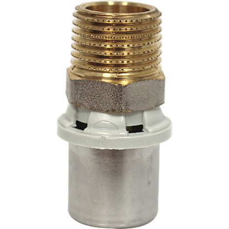 Raccord multicouche à sertir TH - Droit Mâle 1/2" (15/21) - Ø20x2,0 - Arcanaute