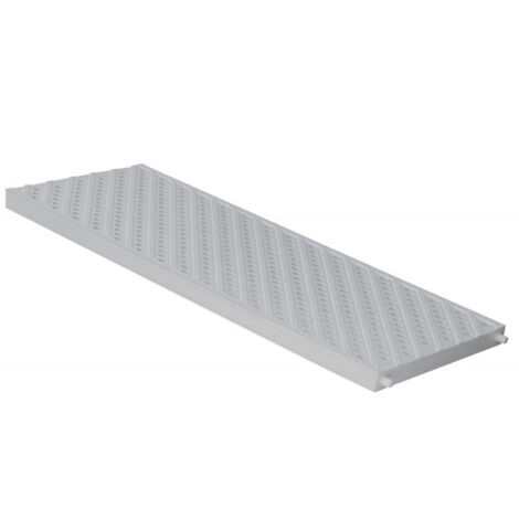 First Plast – Grille piéton pour caniveau 130 mm – PVC anti-choc – 500 mm de longueur – Résistance 2100 kg – Couleur gris (1/4)