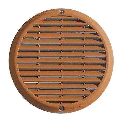 Noir Rond Aération Grille 100mm Avec Bride Et Mouche Écran Ventilation  Conduit