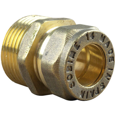 Raccord bicône droit Mâle 3/4" (20/27)-Cuivre 14