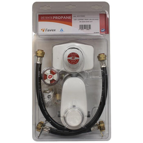 Kit Propane bi-bouteille - Lyres 35cm (5 ans) 1.3kg/h - 37mbar