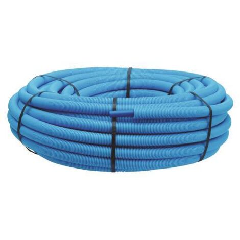 100 m Tube PER pré-gainé bleu Ø12 - Somatherm
