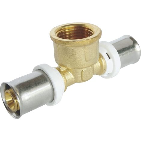 Raccord Multicouche à sertir Té femelle Ø20 - F1/2" (15/21) - Ø20