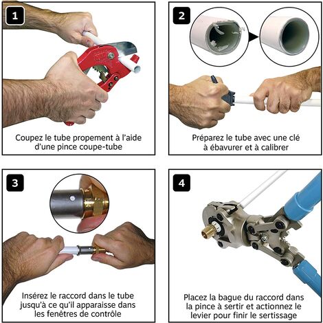 Raccord Multicouche à sertir Té femelle Ø20 - F1/2" (15/21) - Ø20
