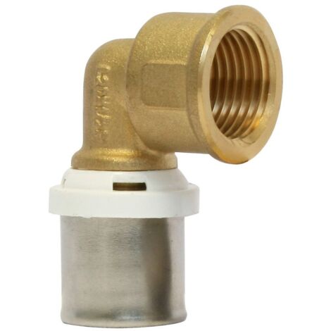 Raccord Multicouche à sertir Coude Femelle fixe Ø32x3,0 - 1" (26/34)