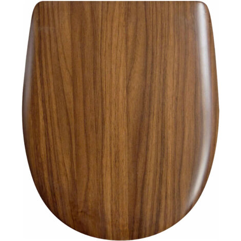 Abattant double  - Effet noyer Marron Clair 36x46.5 cm