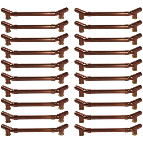 Lot De 12 Poignées De Tirage Coulissantes En Métal Cuivré – Pour Placard Ou Porte