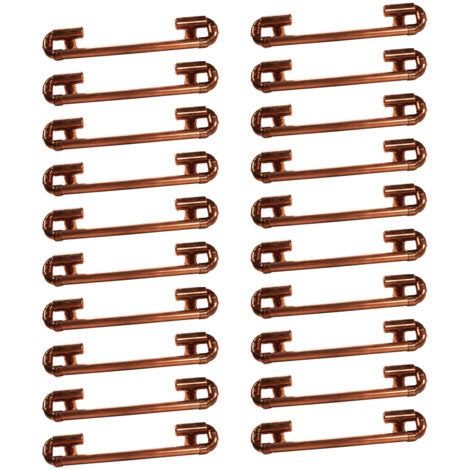 Lot de 20 Poignées designs et mobiles en Cuivre - Entraxe 160 mm - Ø12 - Arcanaute (1/3)