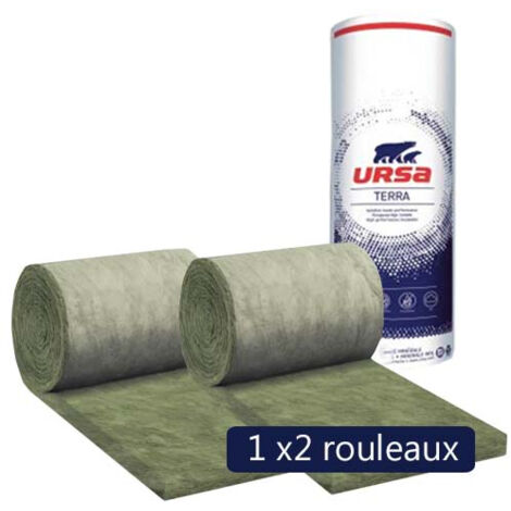 Un paquet de 2 rouleaux laine de verre URSA Façade 32 R - Ep. 141mm - 4,20m² - R 4.40 (1/4)