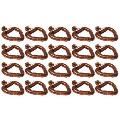 Lot de 20 Boutons mobile cœur cuivre laiton - Ø12 - Arcanaute (1/3)