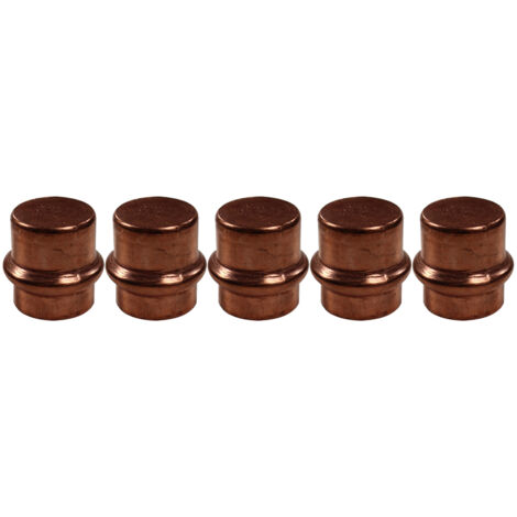 Lot de 5 Boutons de Meuble Matière Cuivre Laiton "Vintage-Rétro" - Ø18 - Arcanaute (1/2)