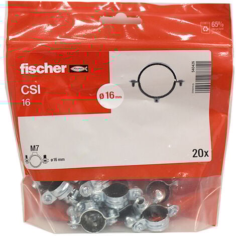 20 colliers simple isophonique 7x150 Ø16 - Fischer