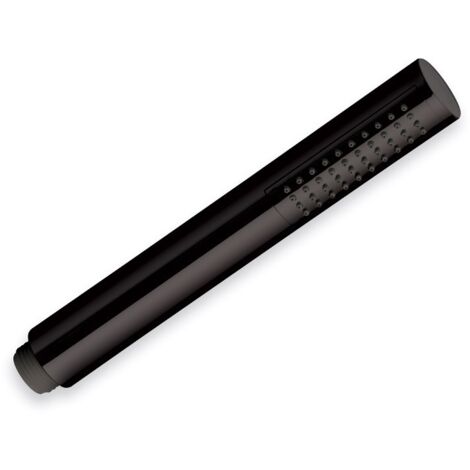 Cristina Ondyna – Douchette monojet anticalcaire 18,5 cm – ABS noir mat – Garantie 8 ans – Facile à nettoyer – Compatible barres de douche - PD10213