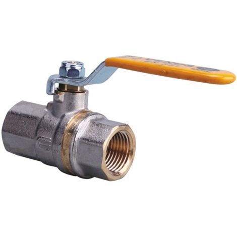 Vanne d'arrêt NF Gaz à tournant sphérique pour acier - Femelle 1/2" DN15 - Gurtner
