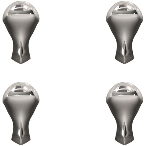 4 Pieds arqués chromé Burlington pour baignoire - Aquatop (1/2)