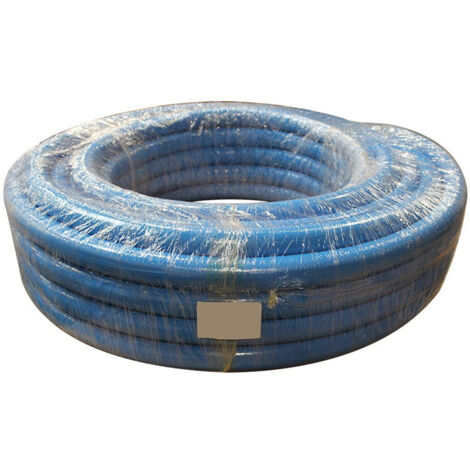 25m tube PER prégainé isolé bleu Ø20 - 9 mm isolant - Barbi Blansol
