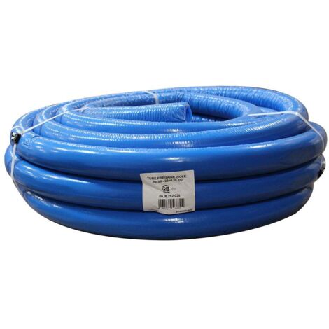 25m tube PER prégainé isolé bleu Ø25 - TRA