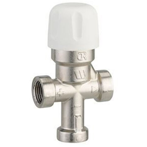 Mitigeur thermostatique régulateur limiteur femelle 1/2" (15/21) - Réglage de 25°C à 55°C - Watts