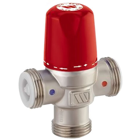 Mitigeur thermostatique MMV-C à commande directe - Corps 1" (26/34) - Filetage Mâle 1" (26/34) - Réglage 35/60°C - Watts