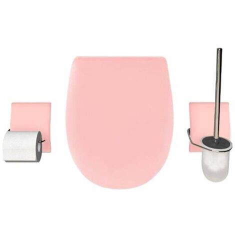 Set accessoire WC Ariane Coquillage Mat - descente assistée - déclipsable - Olfa (1/2)