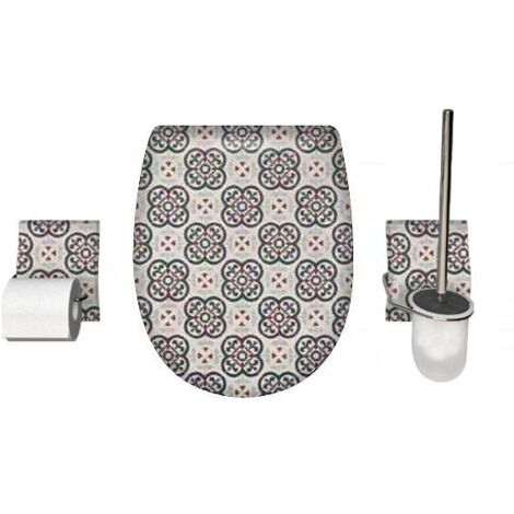 Set accessoire WC Ariane Belleville Brillante - descente assistée - déclipsable - Olfa (1/2)
