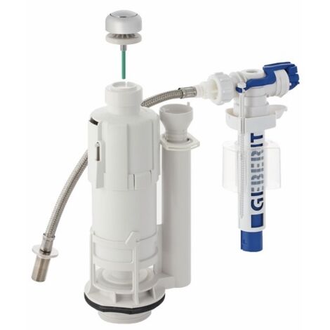 Geberit – Mécanisme de chasse d'eau type 220-380 – Rinçage interrompable – Alimentation 3/8'' – Adaptable en hauteur – Volume de chasse réglable (1/6)