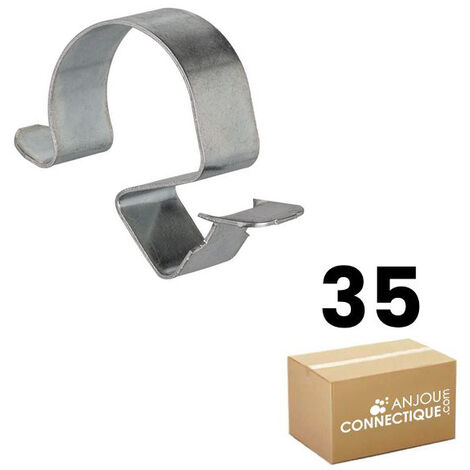 RAM – Boîte plastique 35 clips pour câbles Ø 22-32 mm – Épaisseur tôle 2-7 mm – Solution pour attache câbles statiques