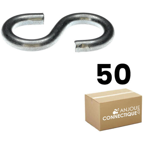 Boîte plastique de 50 crochets Esse pour suspension et assemblage - type 5 - 14 mm - Ram (1/2)