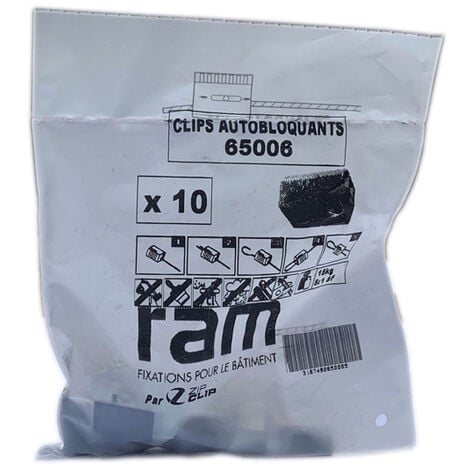 Sachet de 10 verrous pour suspension d'articles jusqu'à 15 kg - Ram