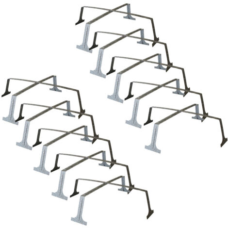 Lot de 10 protections de spot RAMSPOT SB – Pour laine en rouleau – Fixation pour dalle luminaire – Usage pour plafonds modulaires isolés (1/2)