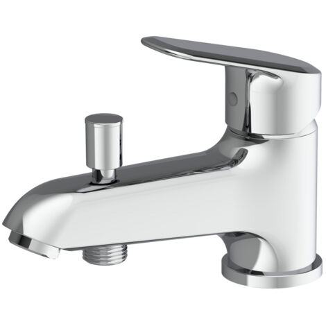 Fin de vie - Mitigeur bain-douche ADELE monotrou avec inverseur automatique - Chromé - NF - Roca A5A0587C00