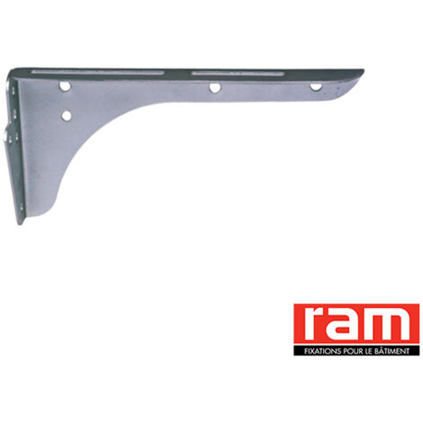 Sanitaire-Distribution – Consoles pour lavabo zinguées – Longueur 320 mm – Fixation murale – Accessoires inclus pour installation facile